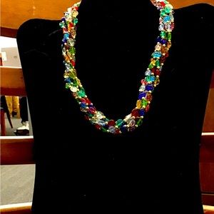 NWOT Beautiful Venetian Beads Necklace Made in Italy